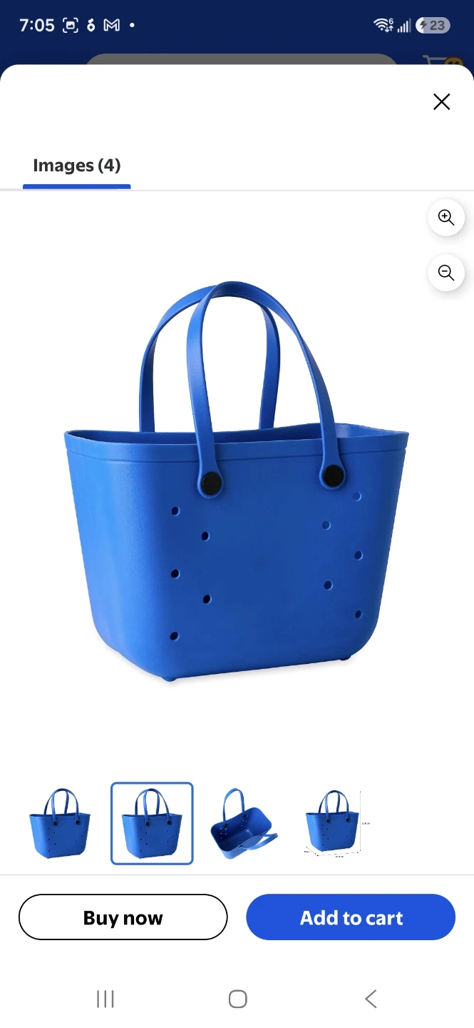 Blue Tote Bag - Waterproof and Sand-Friendly - photo 4