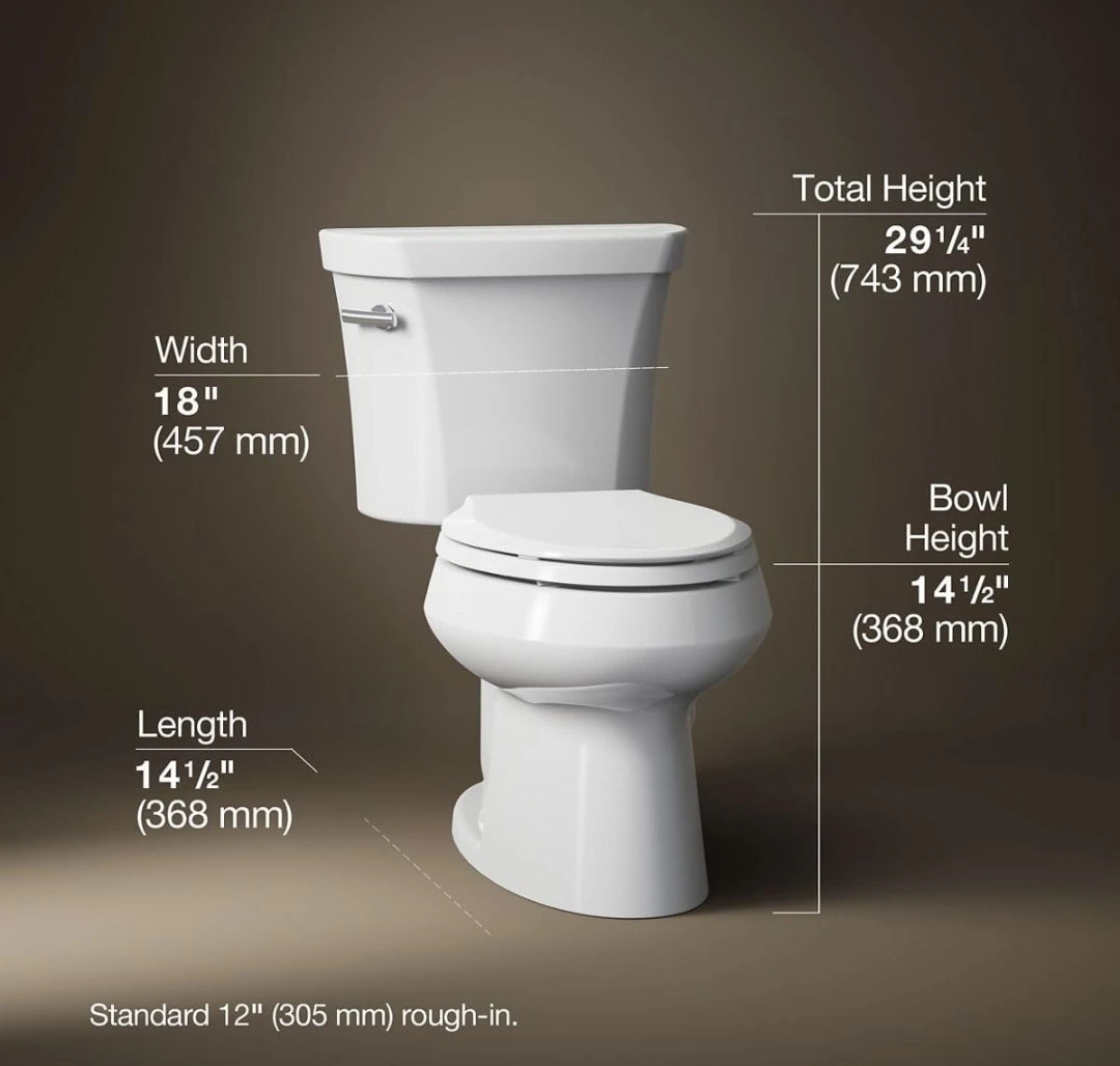 Kohler White Elongated Toilet Bowl - photo 2