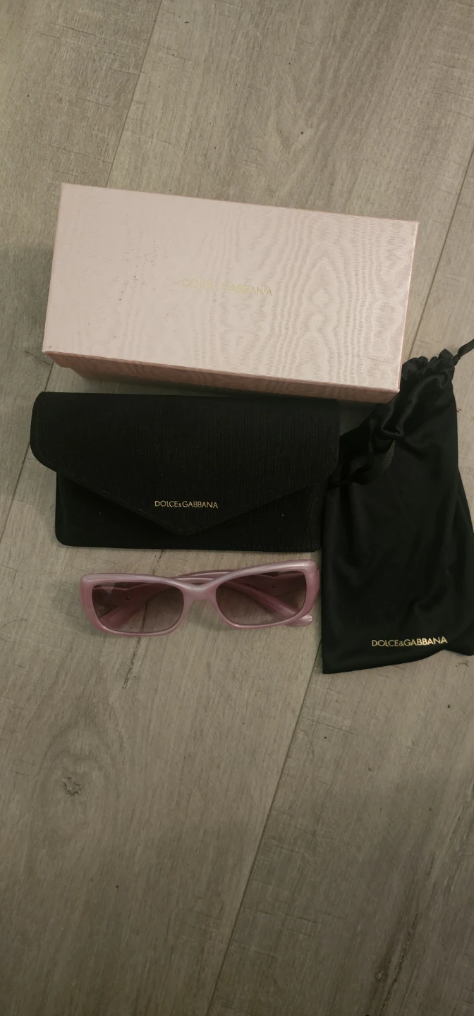 New Dolce & Gabbana Pink Heart Sunglasses