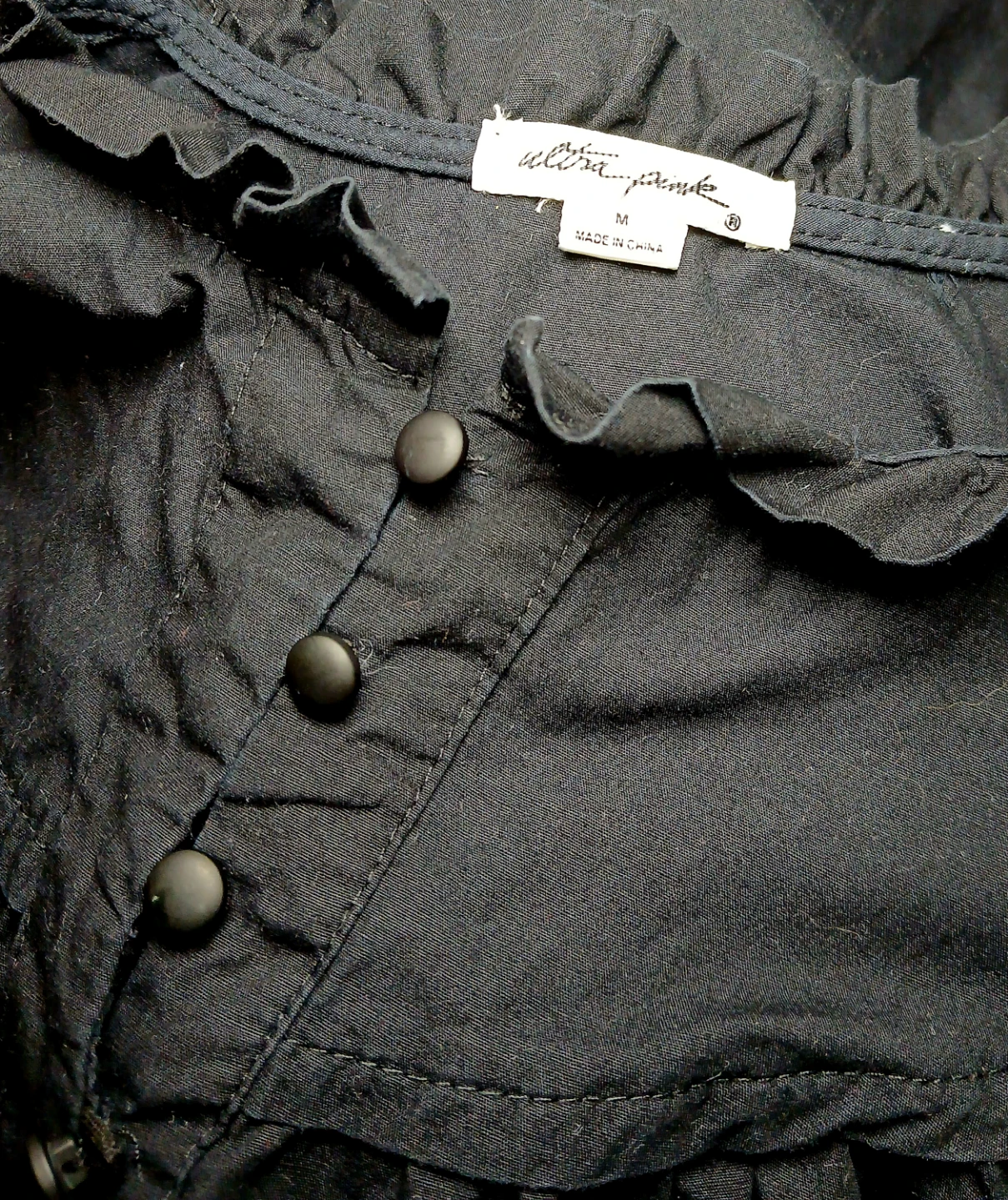 Women Medium to Large Ultra Pink Black Blouse - photo 3