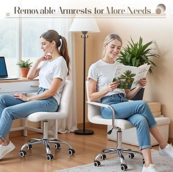 New<> White Office Chair
