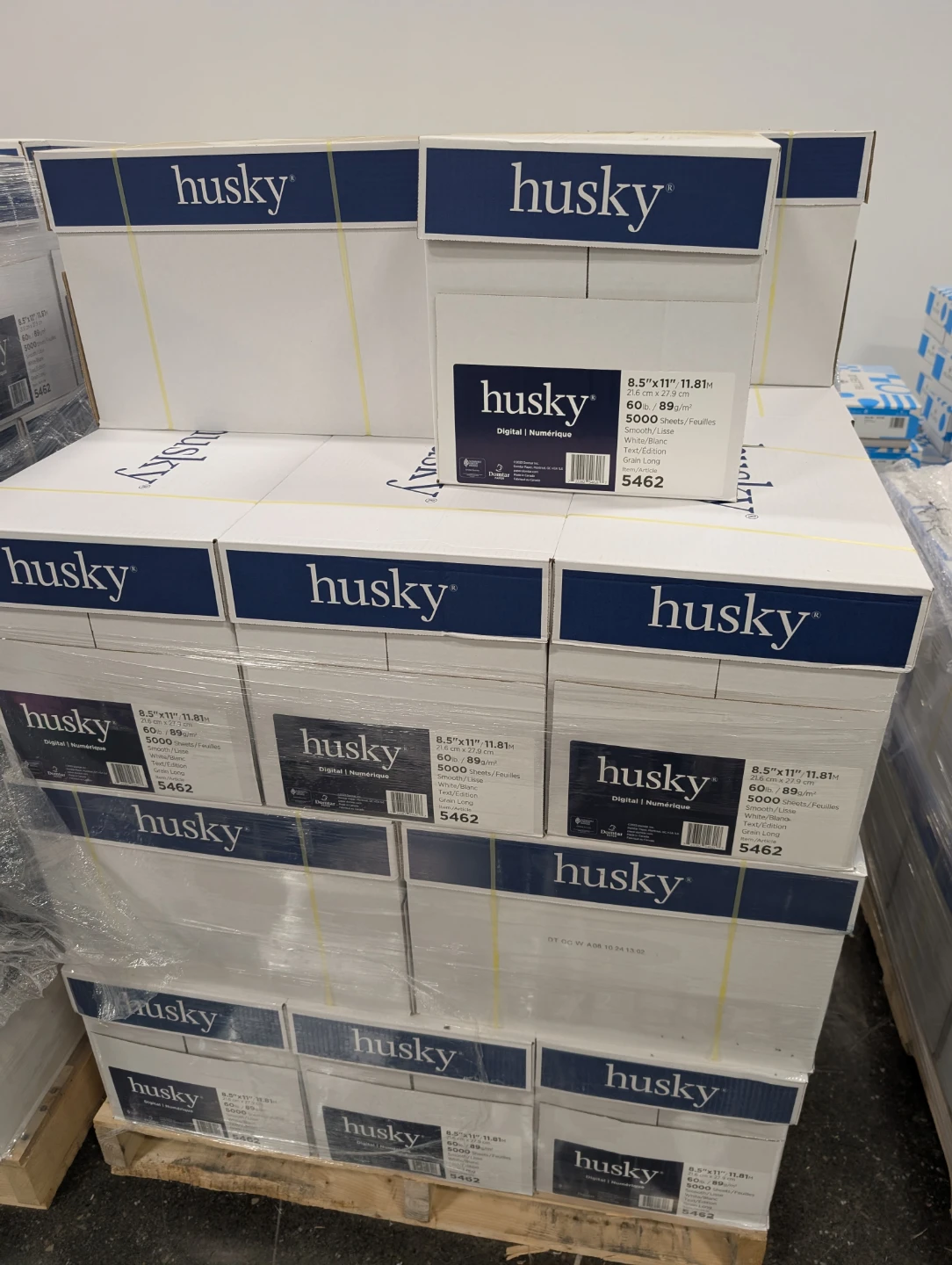 Husky 8.5" x 11" White Printer Paper (5000 Sheets)