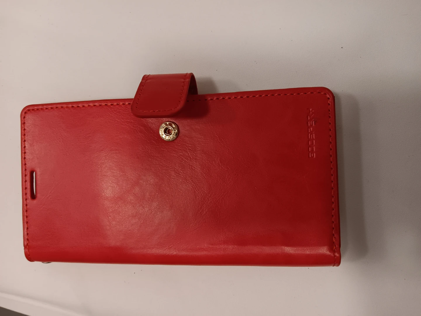 GOOSPERY Red Flip Wallet Phone Case