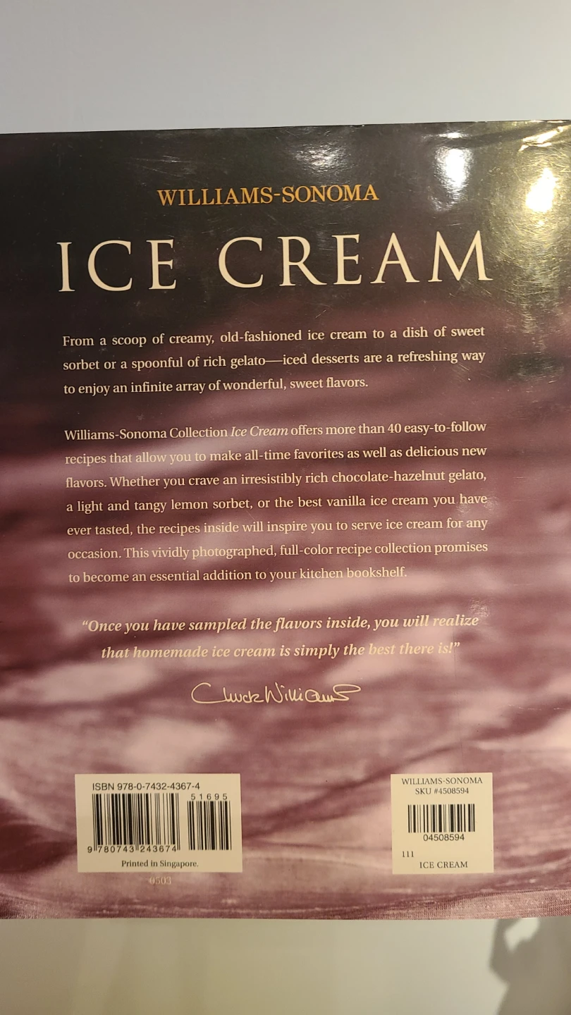 Williams-Sonoma Ice Cream Cookbook - photo 2