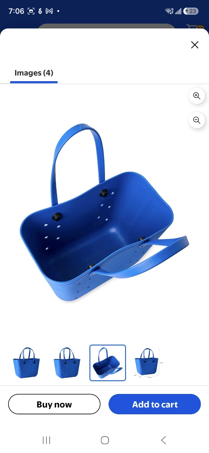 Blue Tote Bag - Waterproof and Sand-Friendly - photo 2