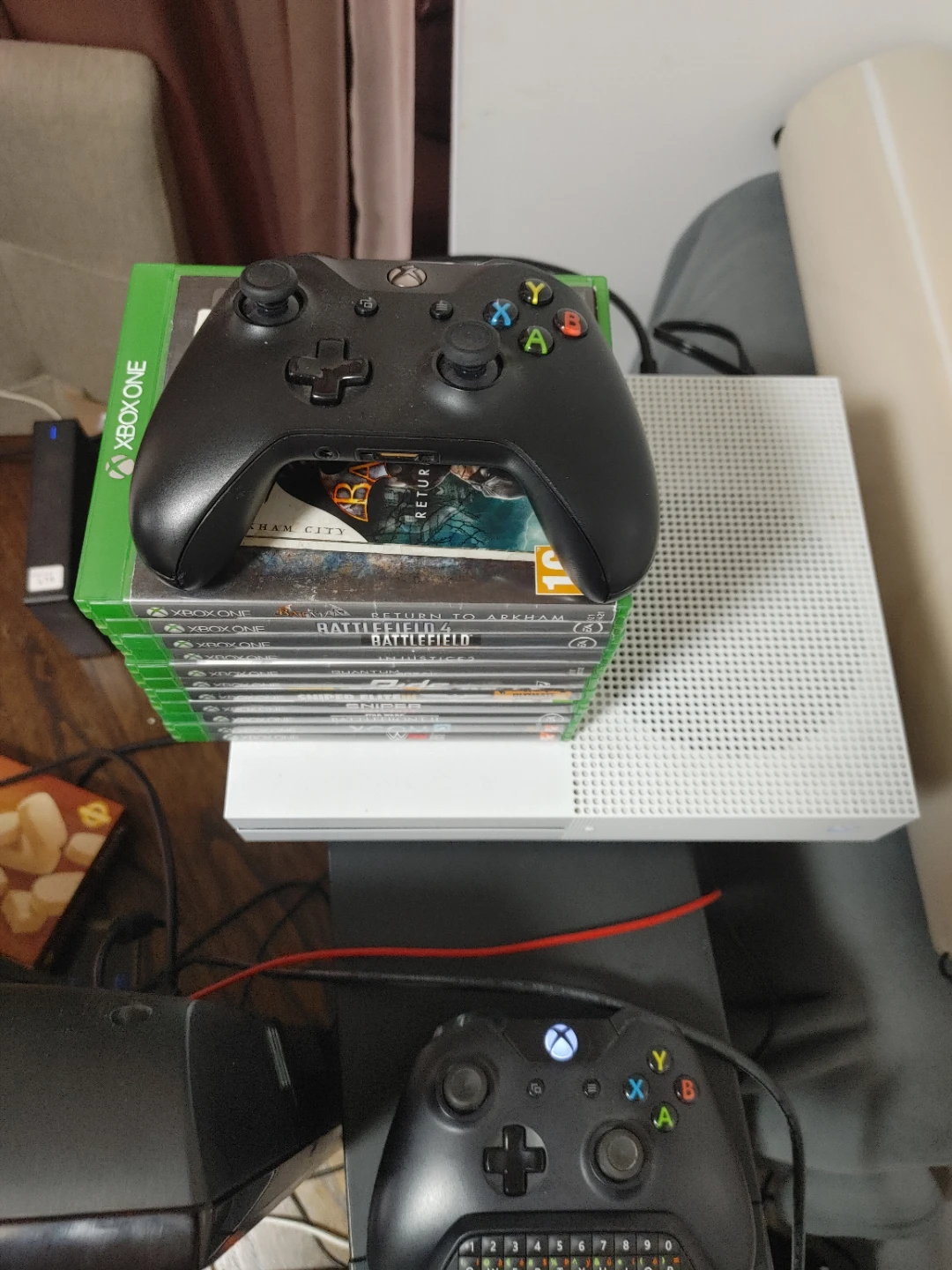 Xbox One S Console with Games and Controller - photo 2