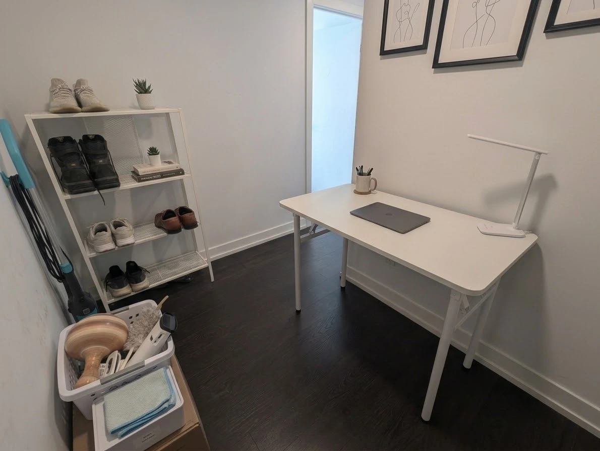 Minimalist White Foldable Desk / Multi-Purpose Table