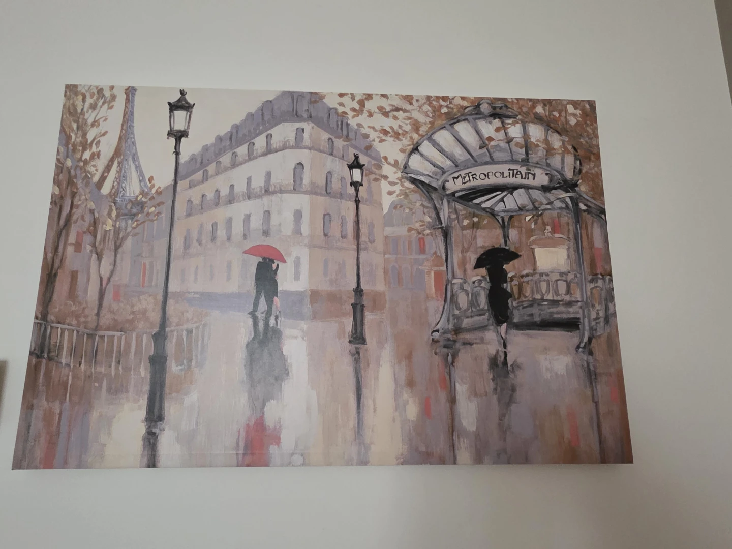 Parisian Metro Scene Wall Art
