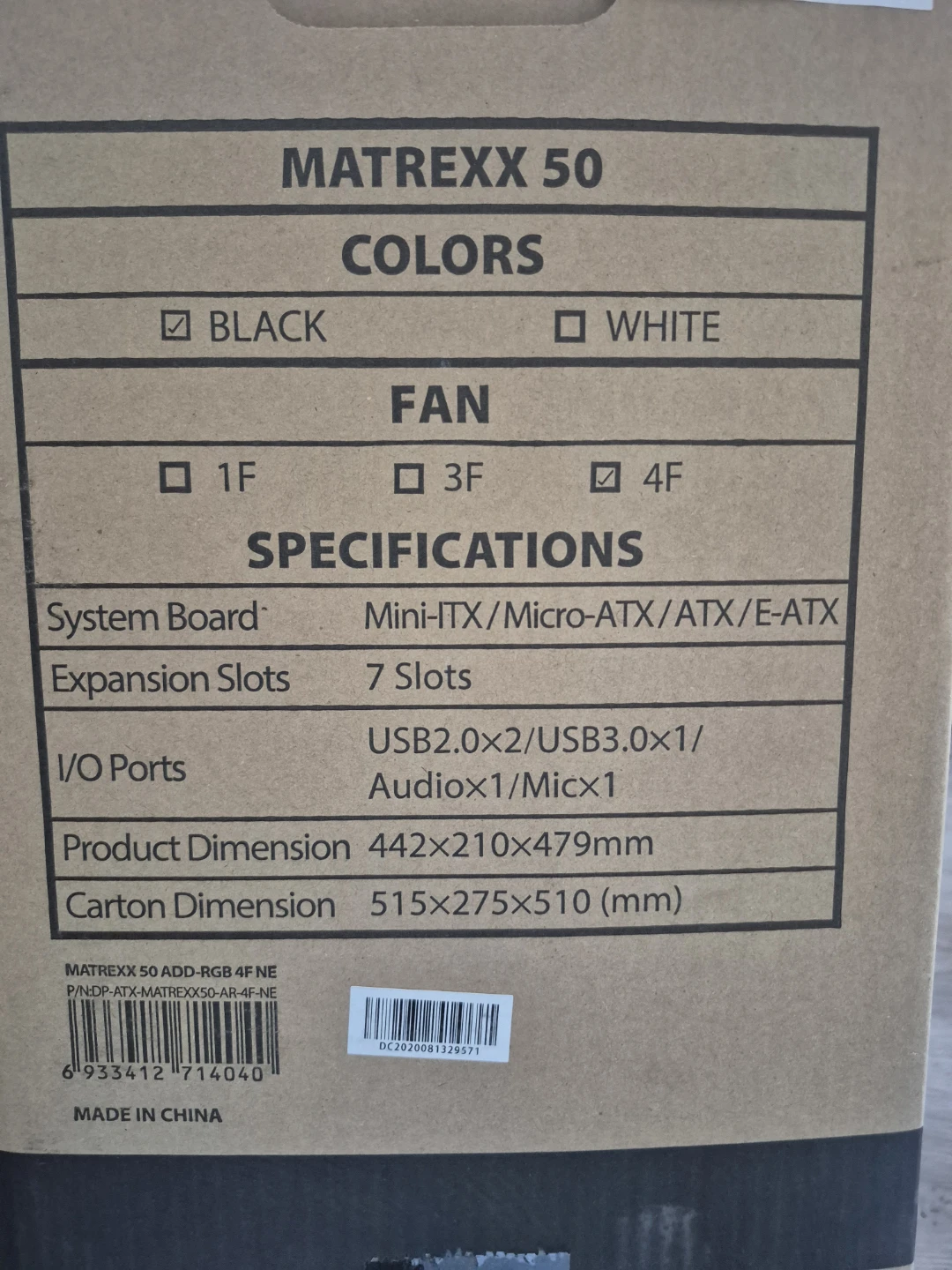 Deepcool MATREXX 50 ATX Mid Tower Computer Case
