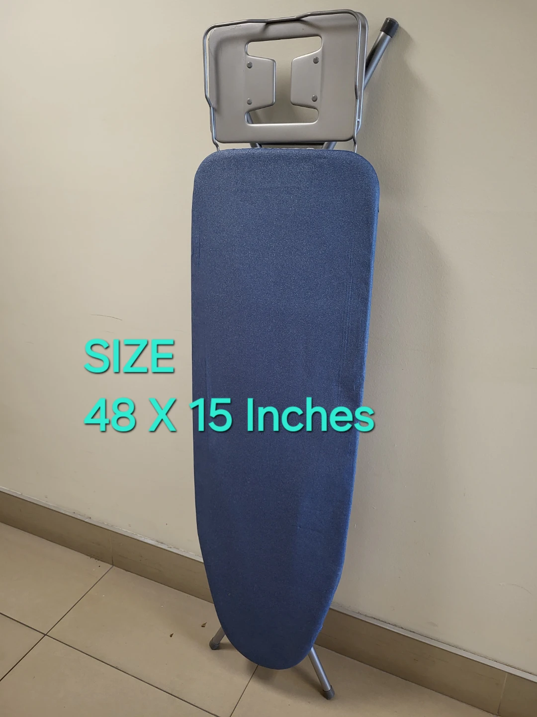 Folding Ironing Board with Iron Rest (48" x 15