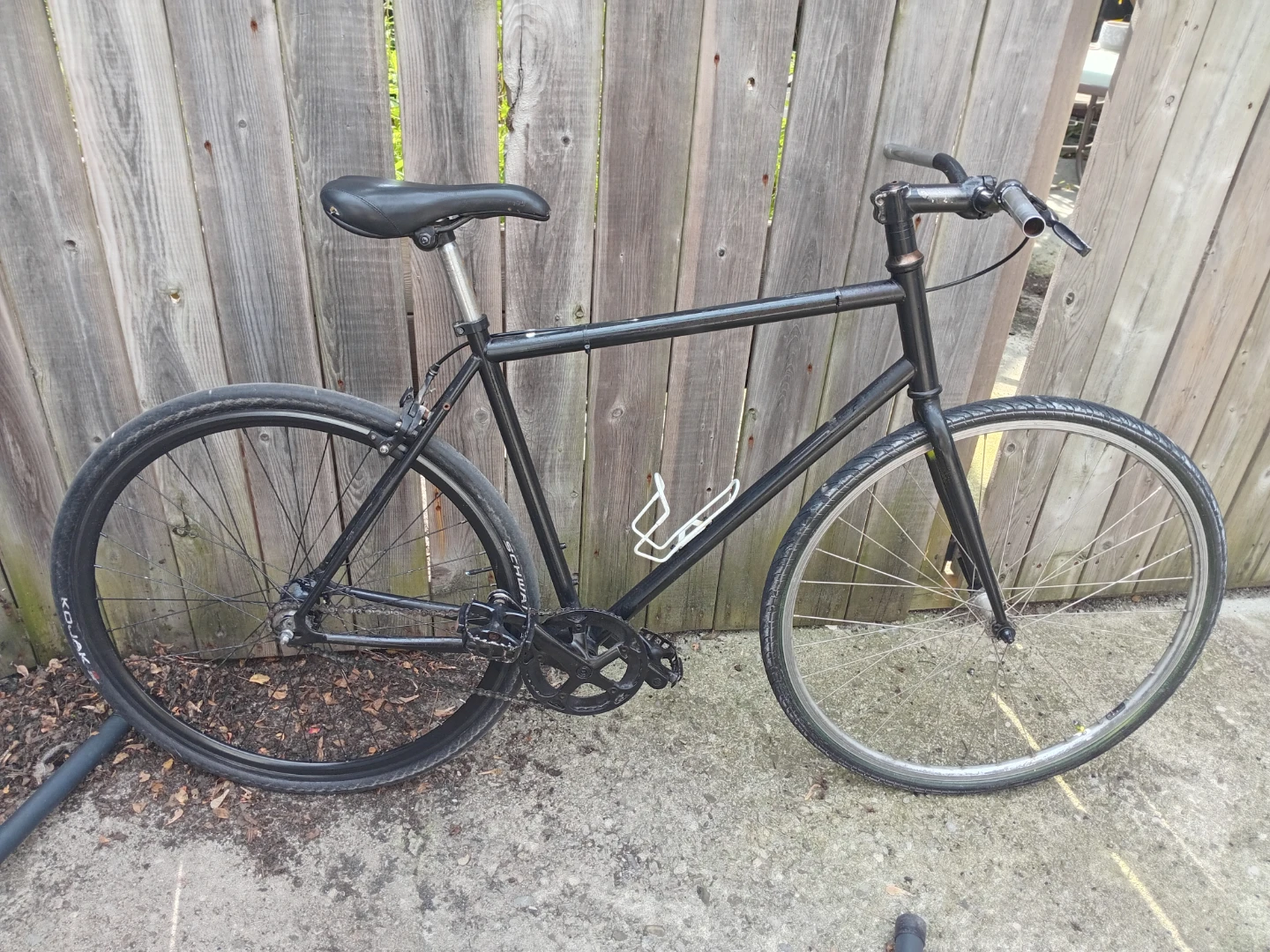 Black Commuter Fixed Gear Bike