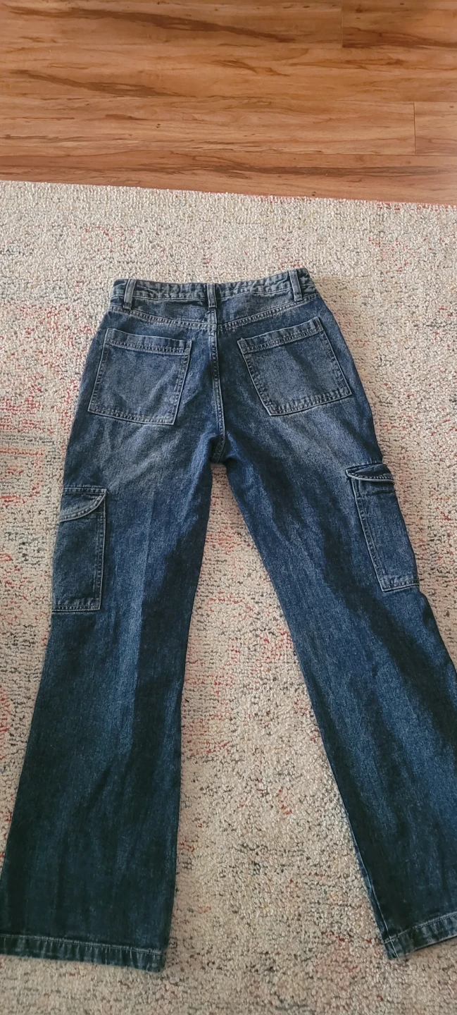 Aéropostale High Rise Wide Leg Cargo Jeans - photo 2
