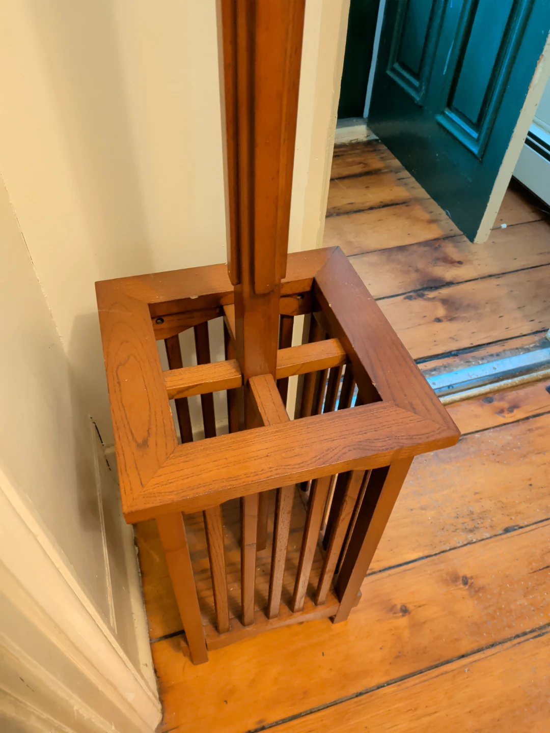 Wooden Coat Rack with Umbrella Stand - photo 3