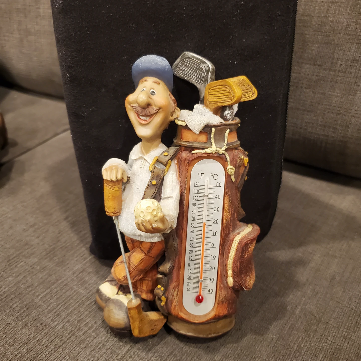Novelty Golf Thermometer Figurine