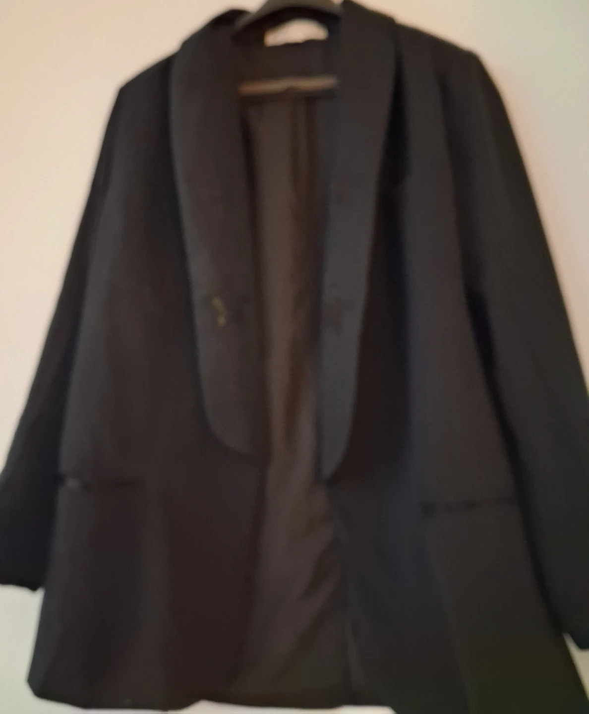 Vintage Havana Black Blazer with Star Embellishments - Size M