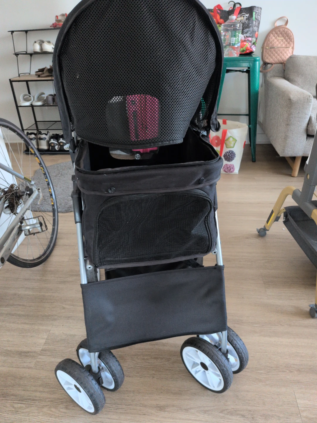 Black Pet Stroller