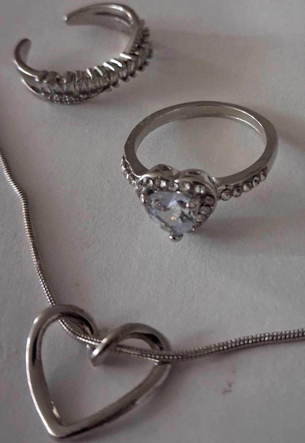 Heart Necklace and Rings Set - photo 2