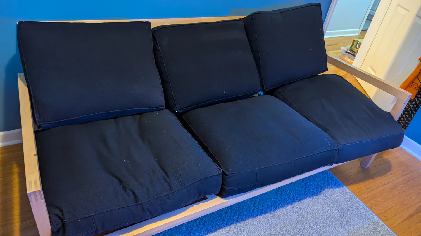 Ikea Black Sofa Couch