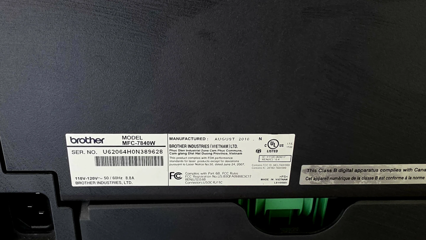 Brother MFC-7840W All-in-One Printer - photo 2