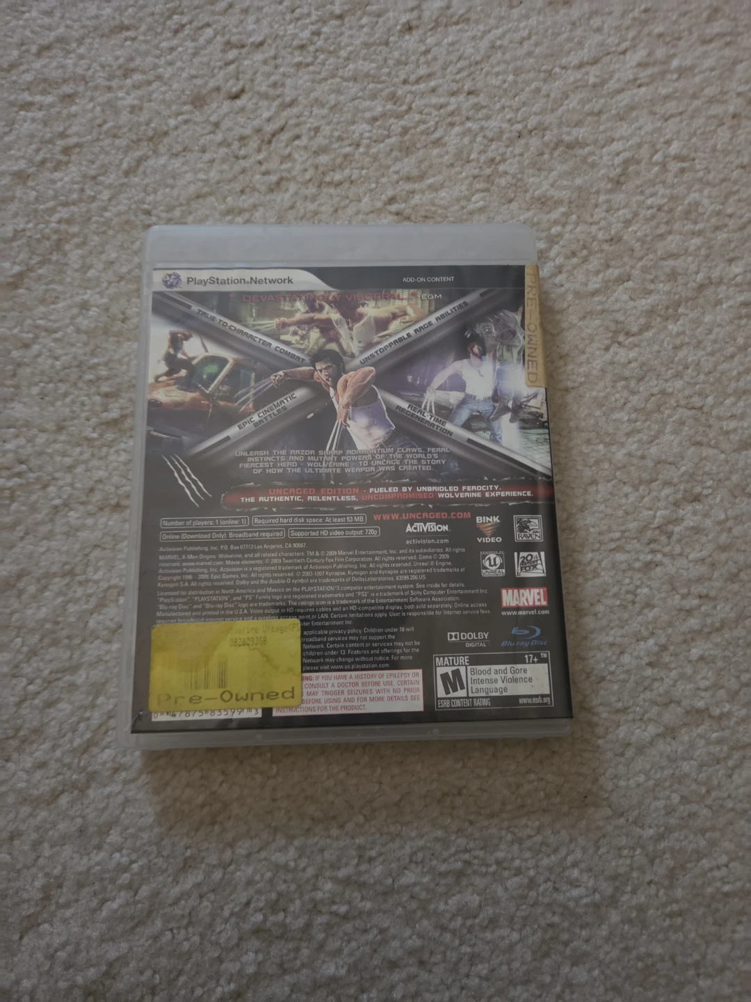 X-Men Origins: Wolverine Uncaged Edition PS3 Game - photo 5