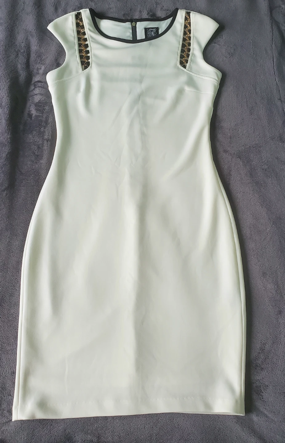 White Sheath Dress Size 6 - photo 4