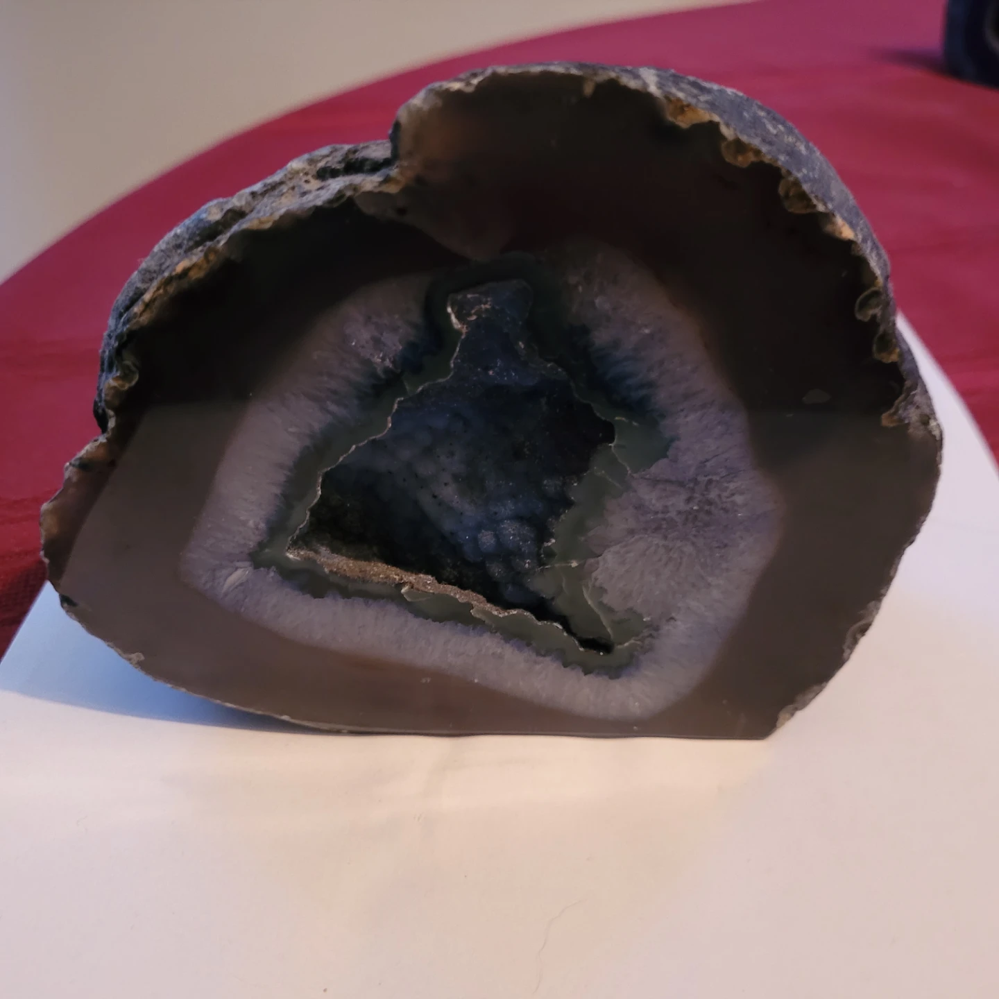 Natural Geode Crystal Slice
