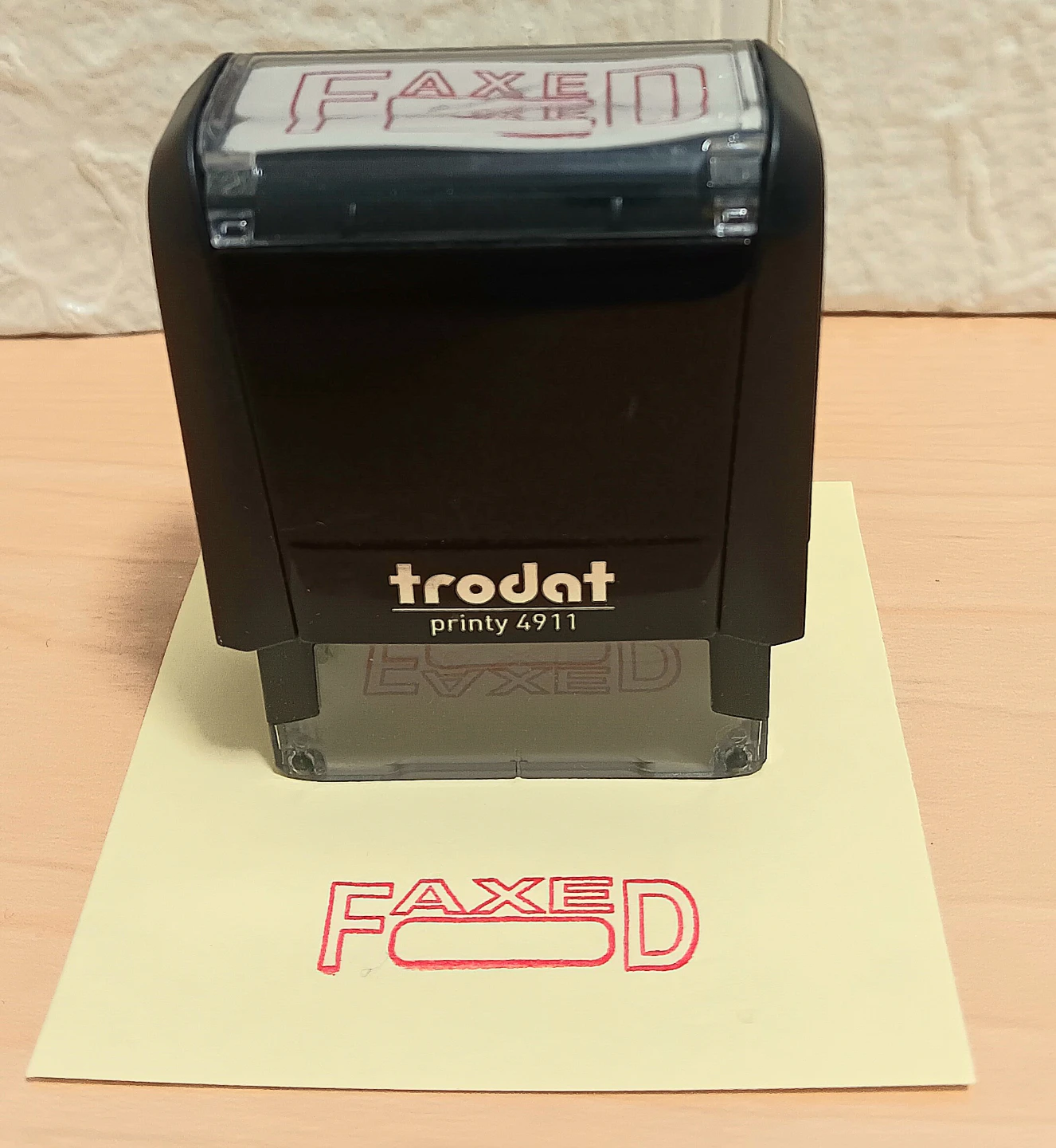 ❣️Trodat Printy 4911 Self-Inking Stamp "FAXED"❣️
