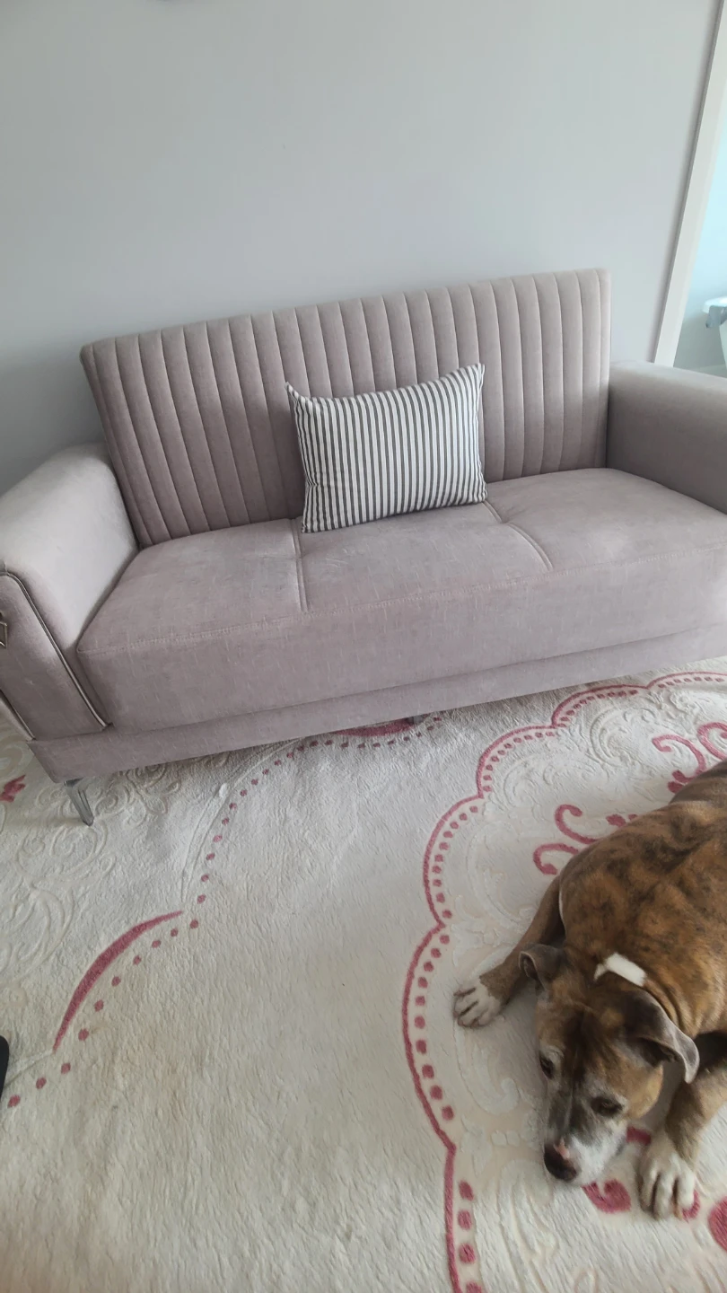 Velvet Sofa - Mustard Yellowv - photo 3
