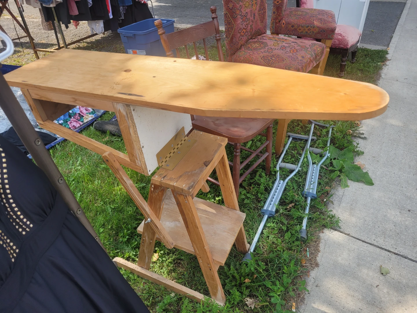 Vintage iron board/stool/chair