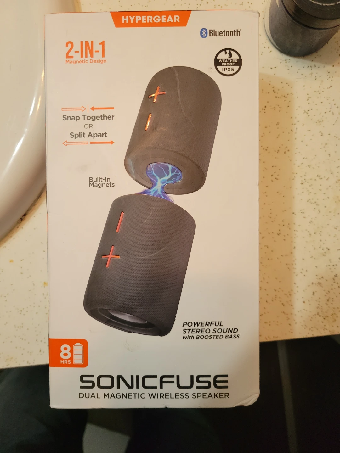 Hypergear Sonicfuse Dual Magnetic Wireless Speaker