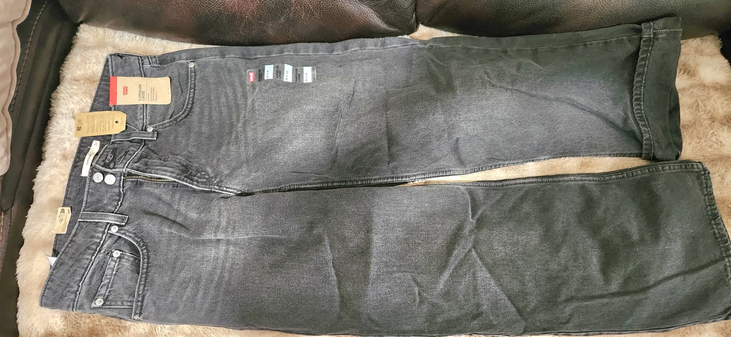 Women pants Levi's Superlow Loose Jeans Black 30x32 - photo 4