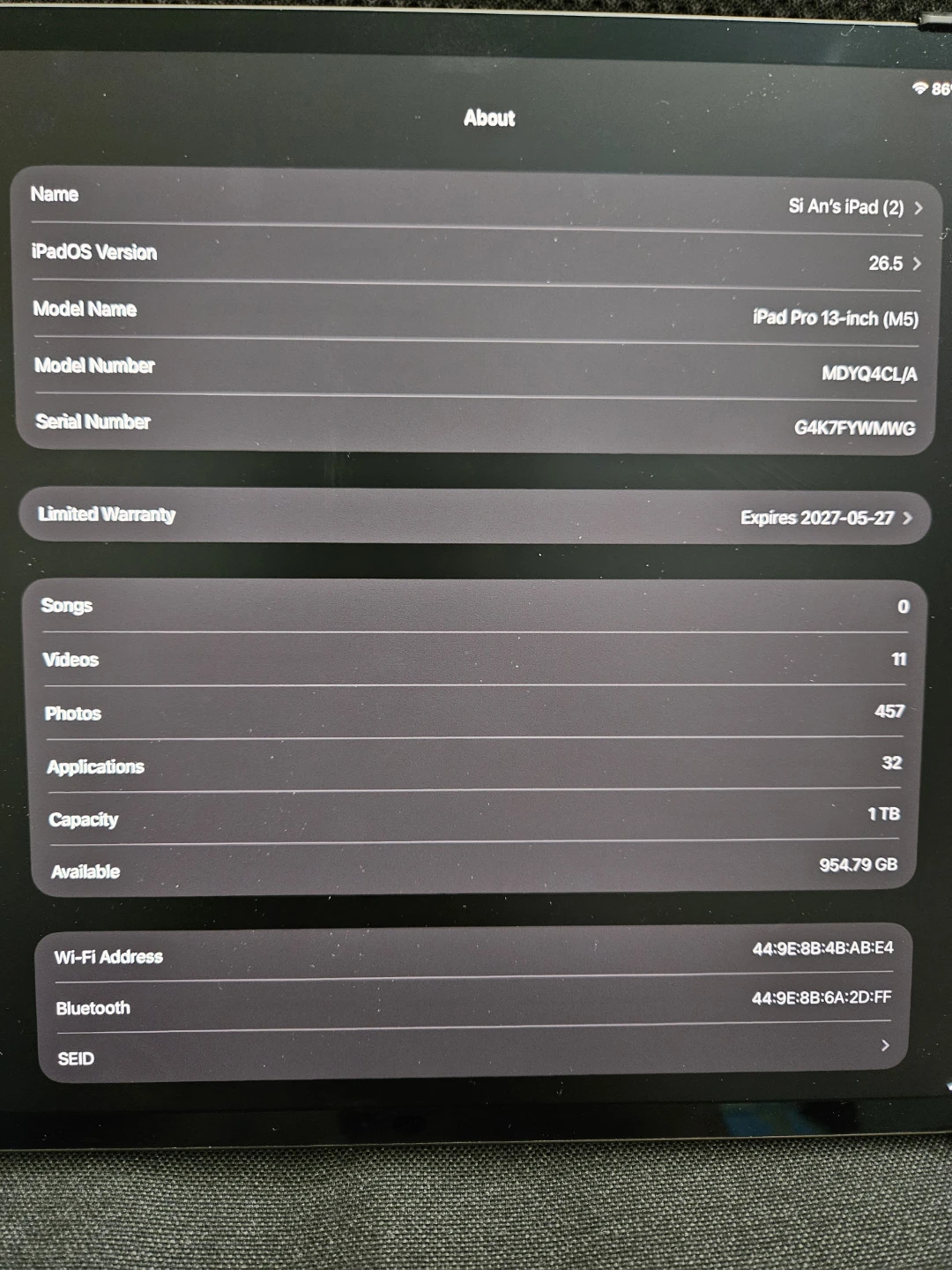 Apple iPad Pro 13-inch M5 1TB Wifi Nano Texture Glass - photo 4