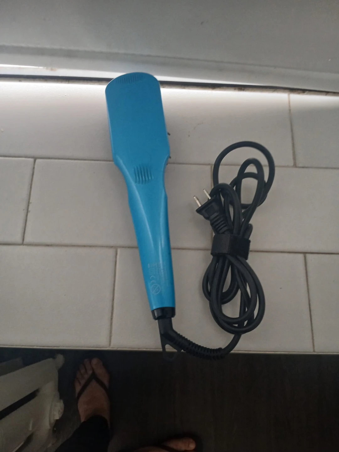 CEVIV Blue Detangling Hair Brush Straightener - photo 2