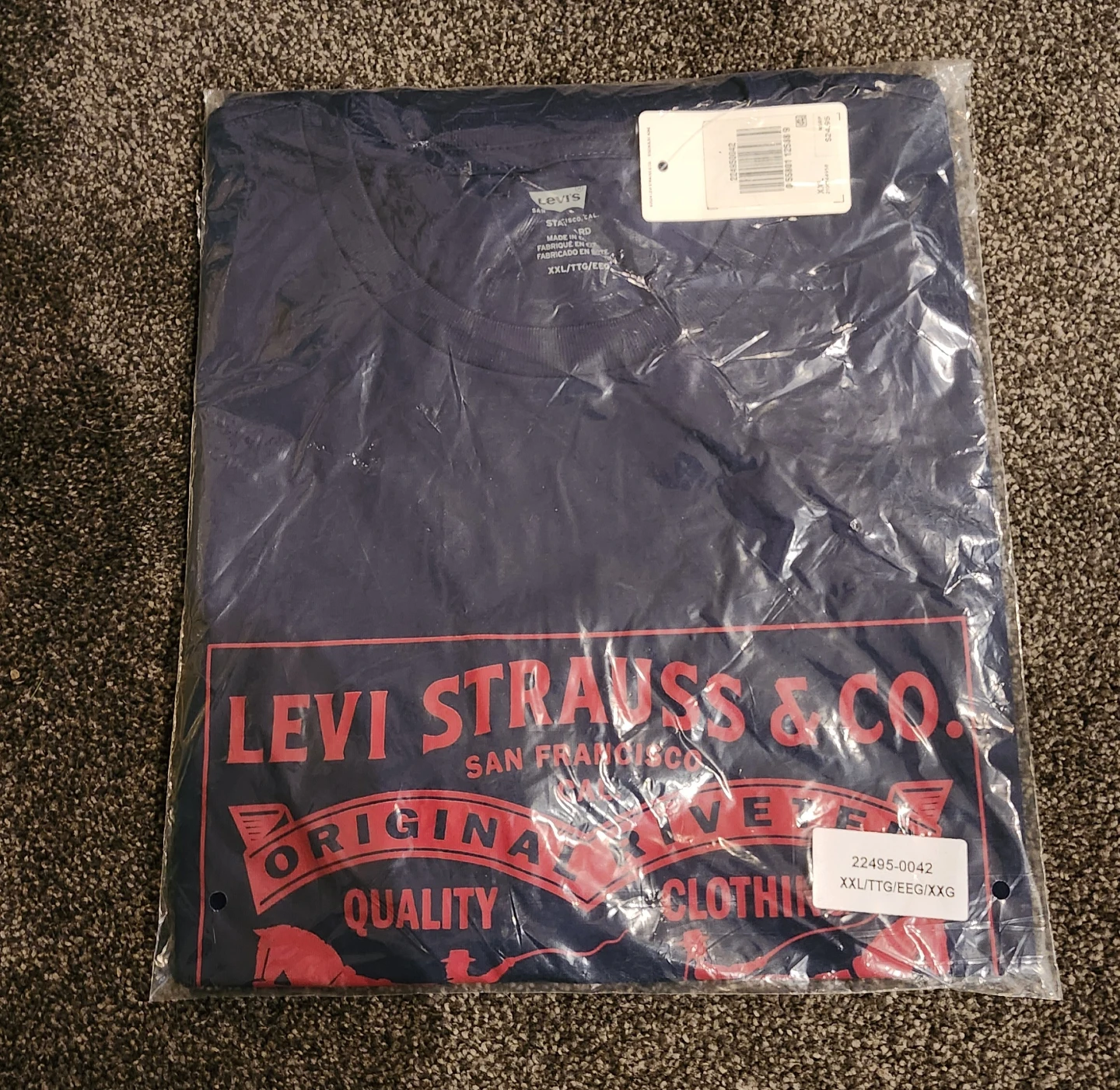 Levi Strauss & Co. Navy Blue T-Shirt - XXL - photo 2
