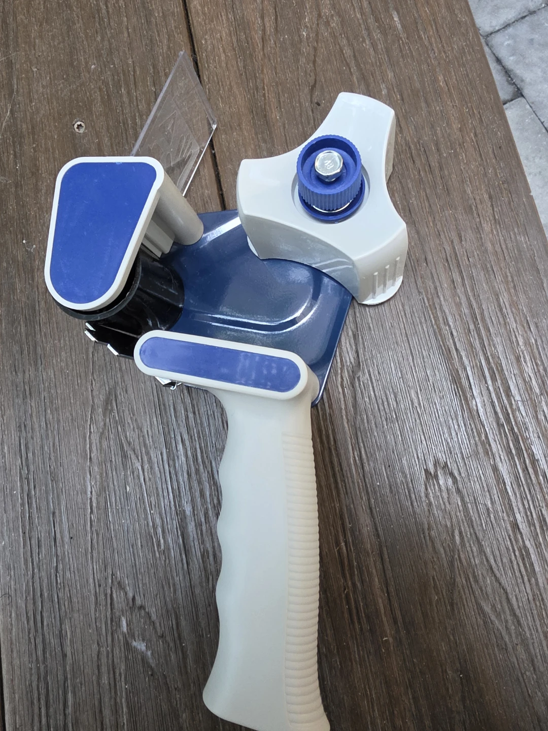 Blue and White Heavy Duty Tape Dispenser
