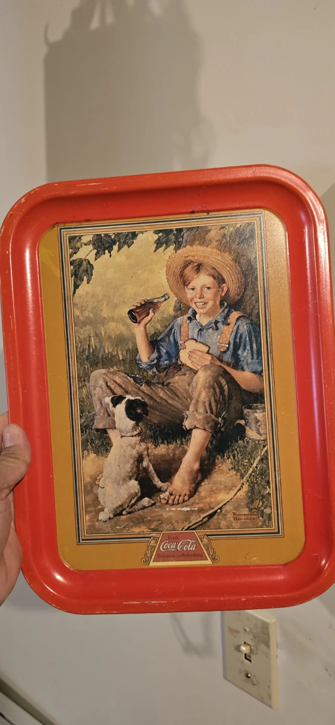 Coca-Cola Norman Rockwell "Barefoot Boy" Serving Tray