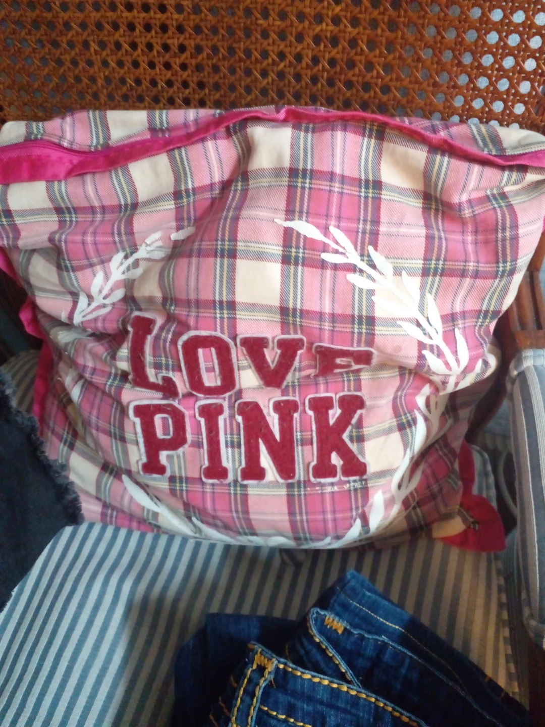 Victoria's Secret PINK Plaid pillow