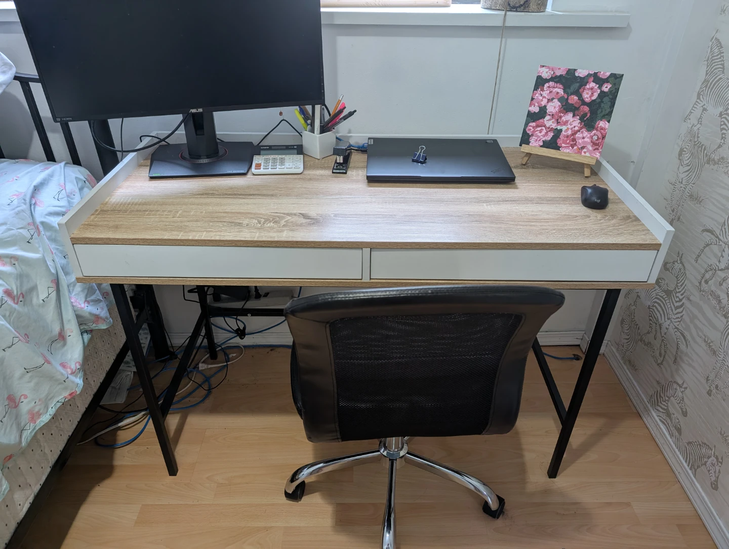 Desk and chair