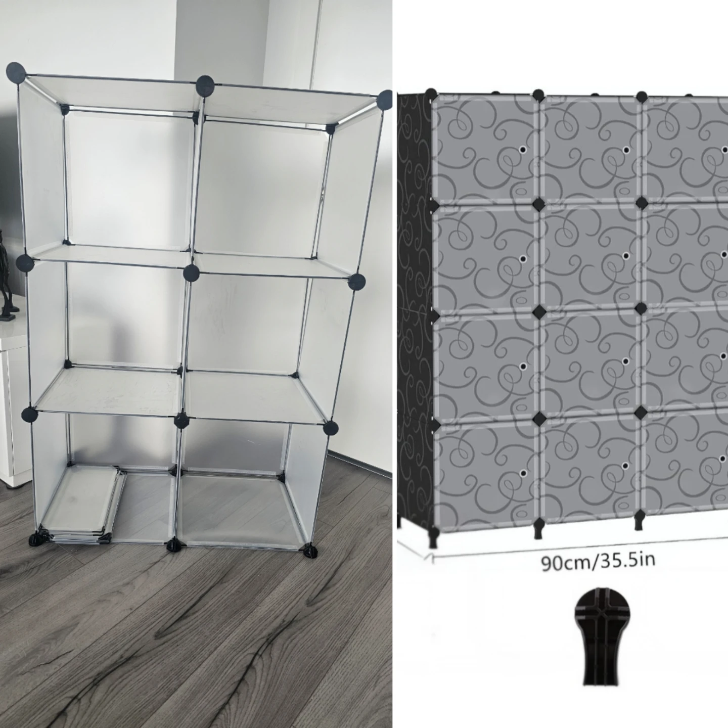 Modular Storage Cubes – 18 Cubes Total