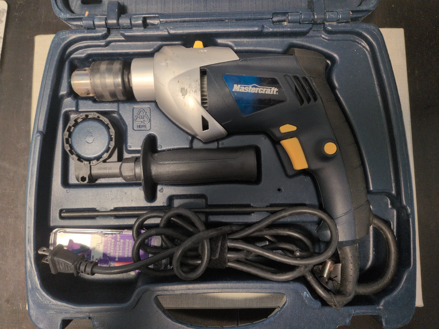 Mastercraft Hammer Drill Set with Bits and Case