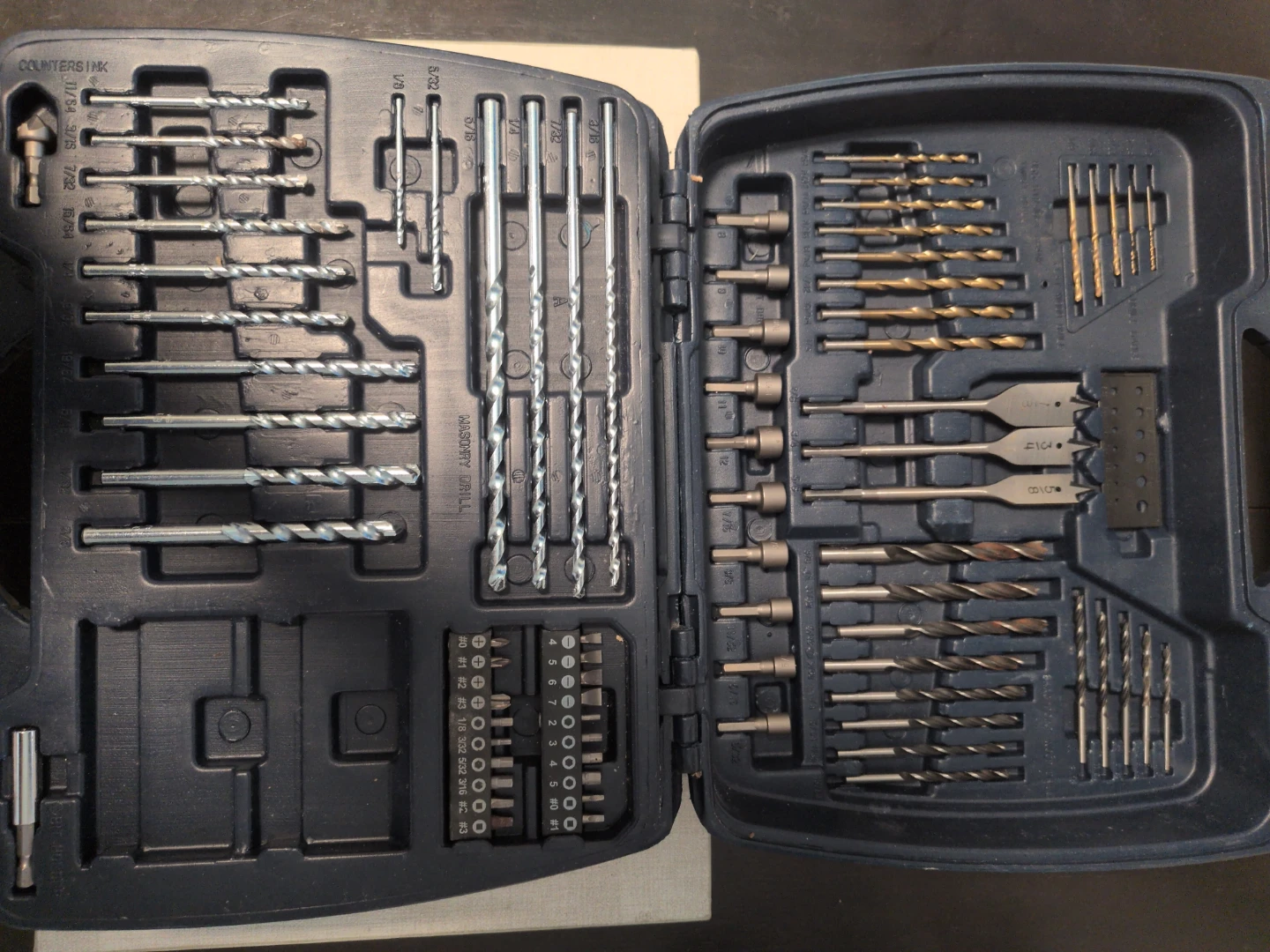 Mastercraft Hammer Drill Set with Bits and Case - photo 2