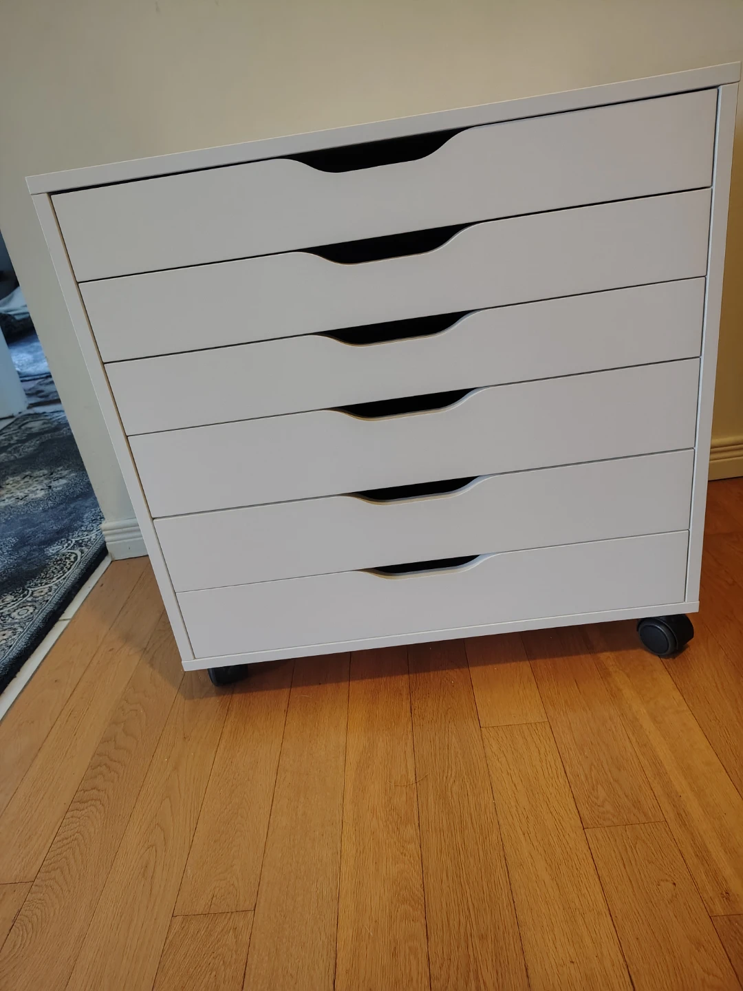 White 6-Drawer Rolling Cabinet - photo 4