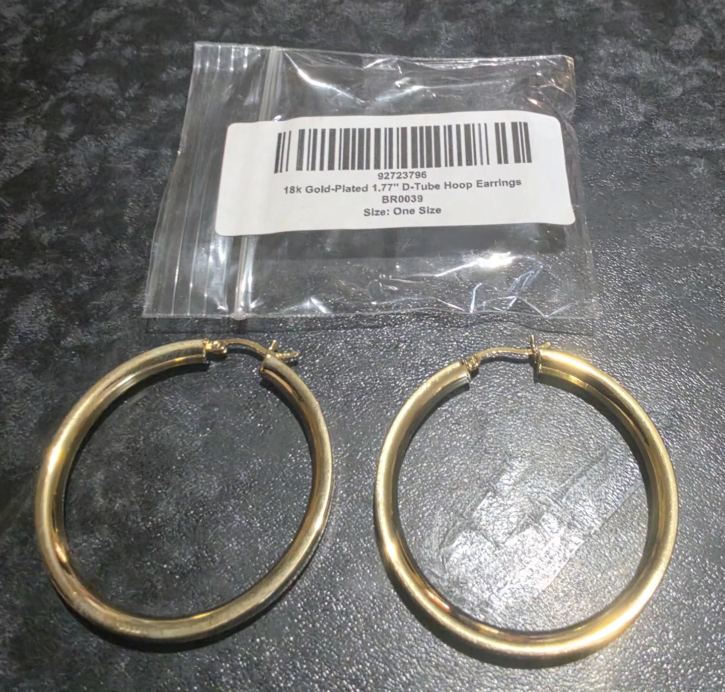 18k Gold-plated Hoop Earrings