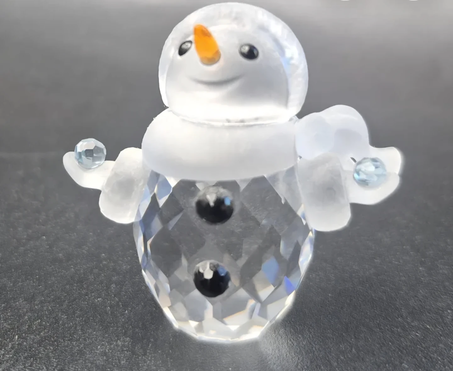 Vintage Rare Swarovski Crystal Snowman