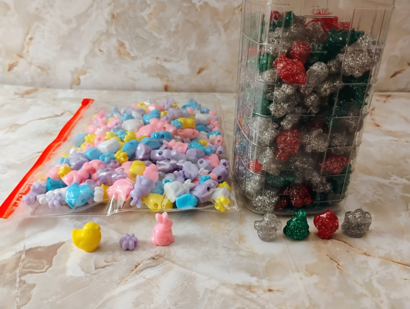 PONY BEADS - ASSORTED COLORS & SHAPES - photo 5