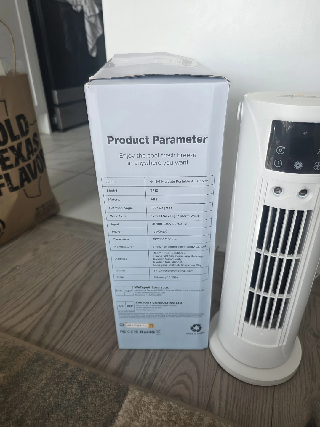 TF10 4-in-1 Portable Air Cooler Fan - photo 4