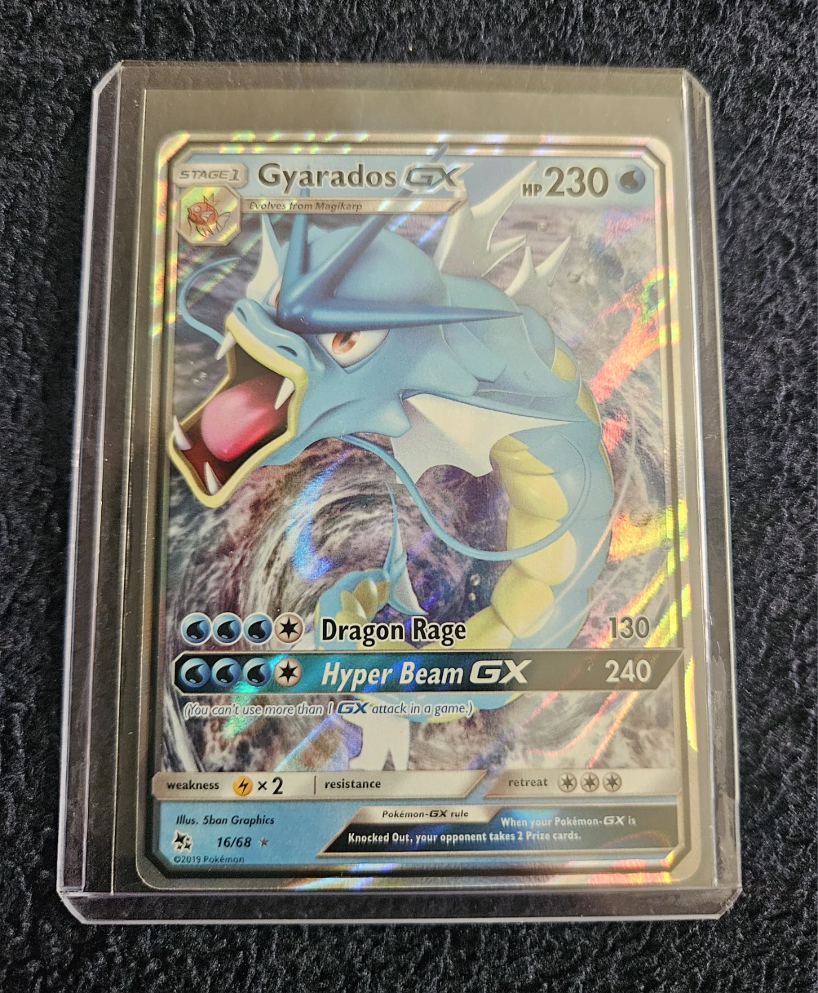 Pokémon Gyarados GX 16/68 Ultra Rare Holo Hidden Fates