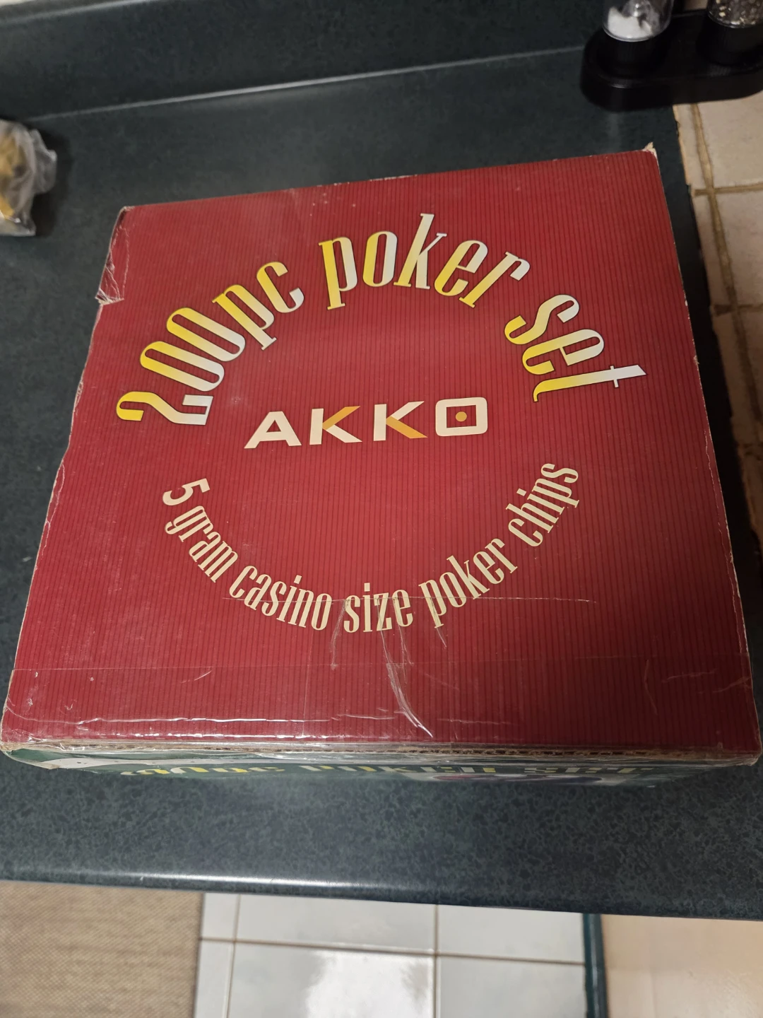 Akko 200pc Poker Set with Wooden Carousel