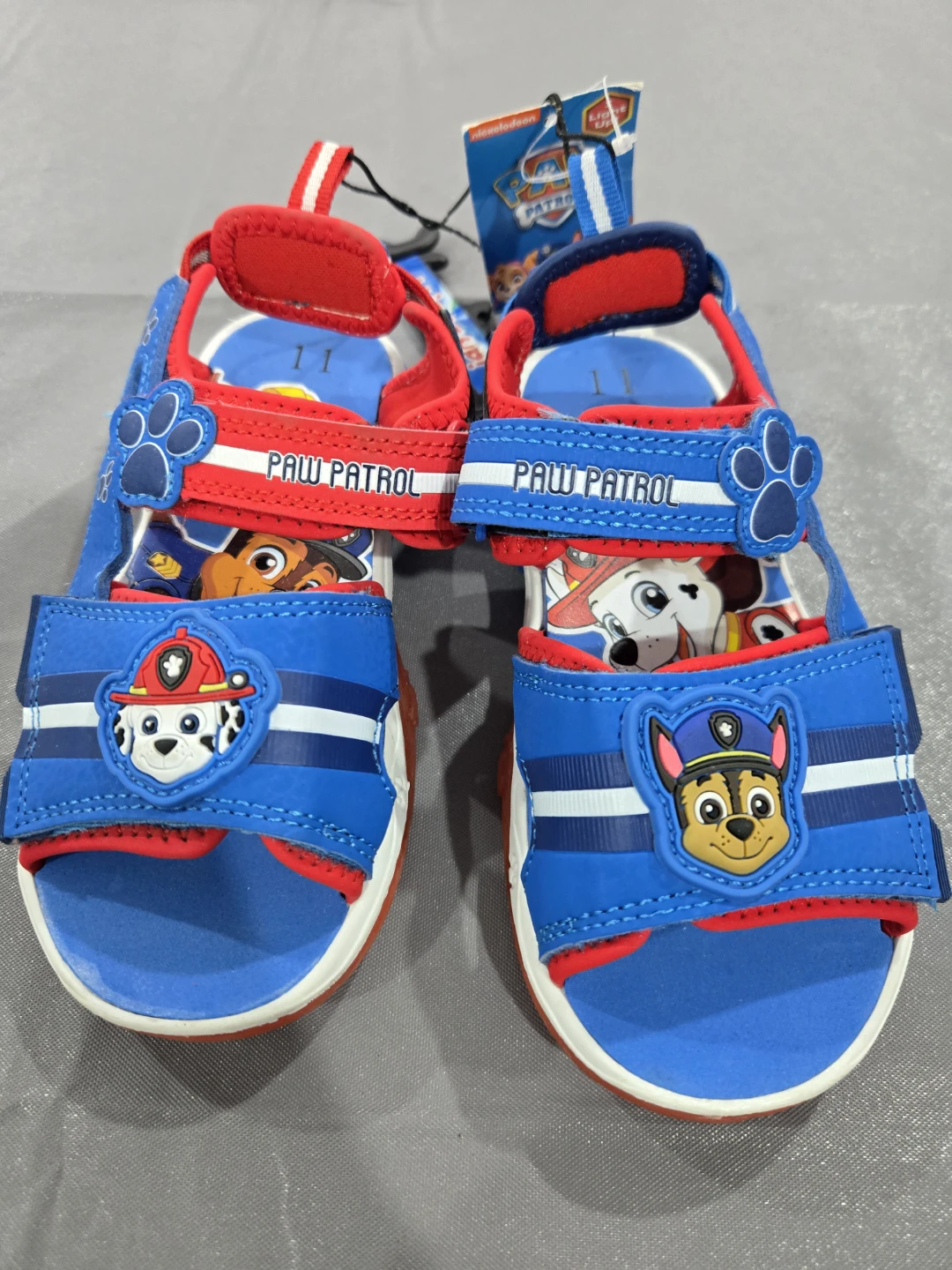 Paw Patrol Kids Sandals Size 11 boys