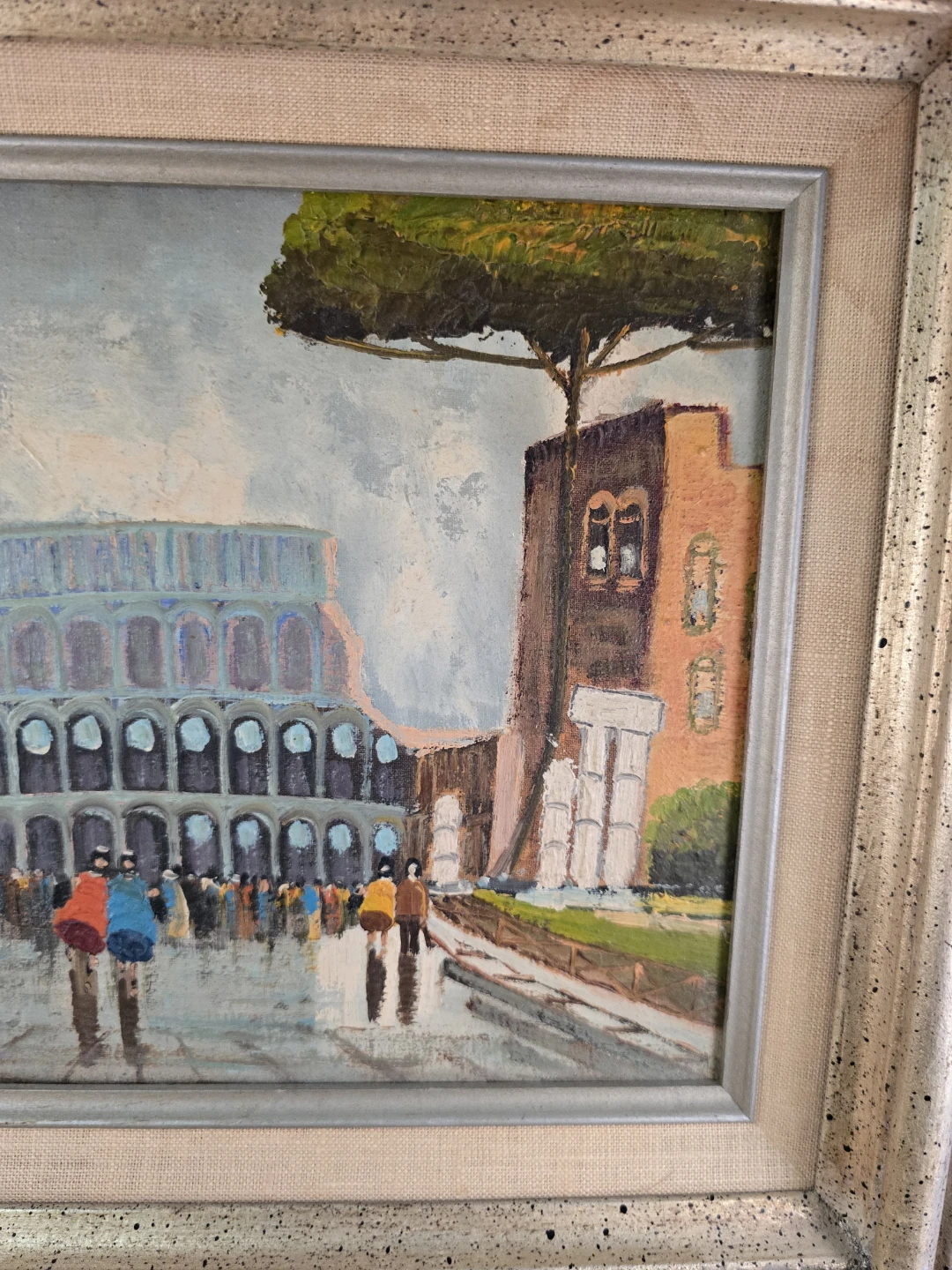 Framed Oil Painting of Colosseum in Rome - photo 3